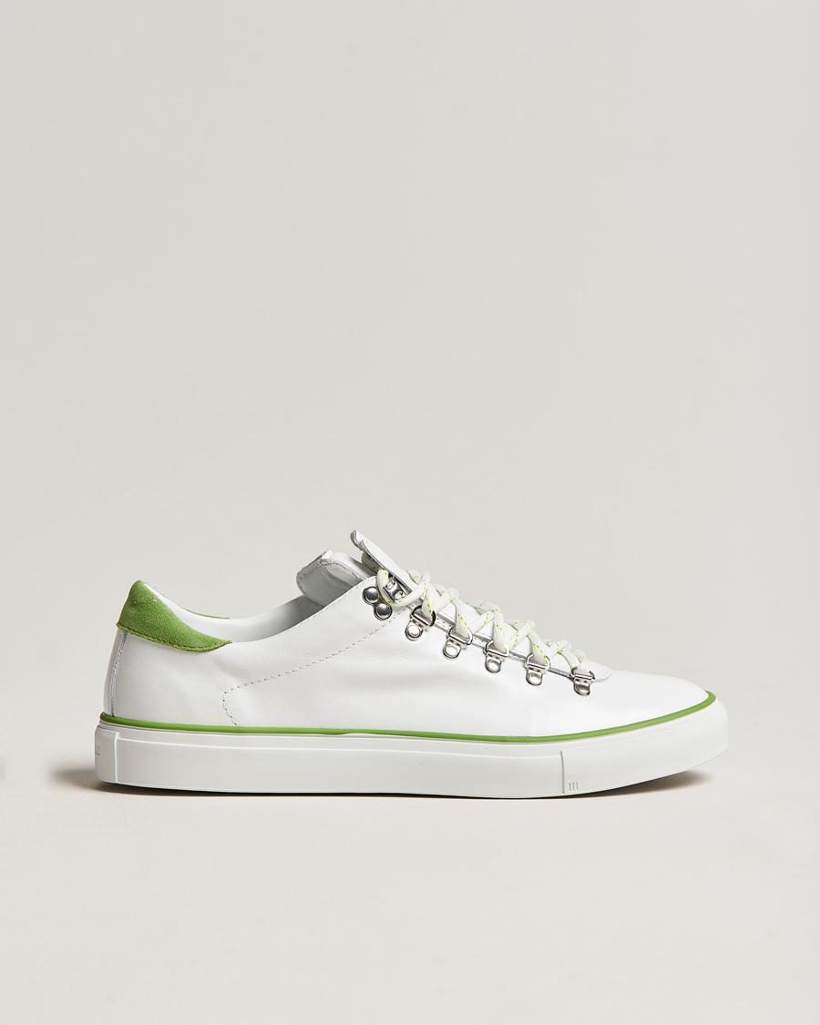 Homme | Diemme Marostica Low Sneaker White Nappa Lime | Diemme | Marostica Low Sneaker White Nappa Lime