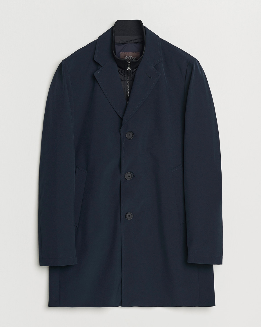 Homme | Manteaux Et Vestes | Oscar Jacobson | Dalton Nylon Liner Coat Navy