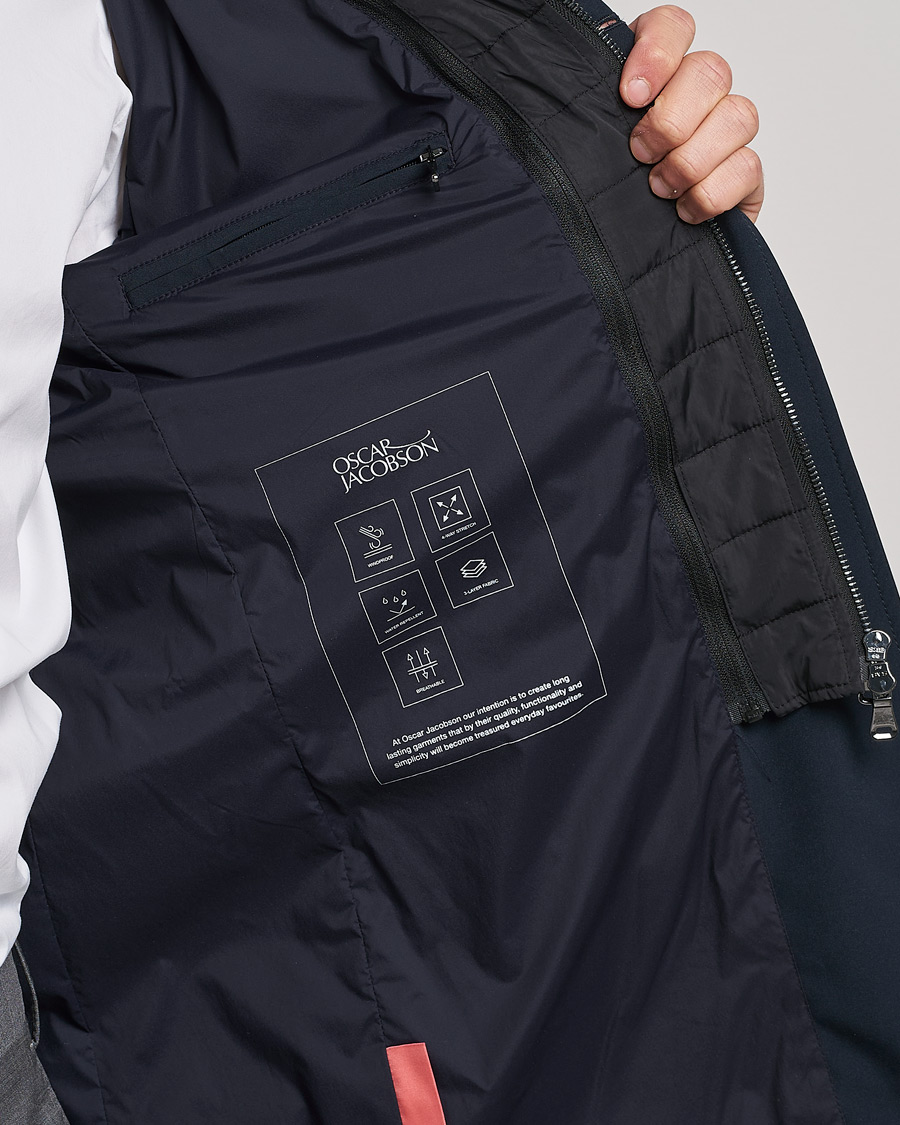 Homme | Manteaux Et Vestes | Oscar Jacobson | Dalton Nylon Liner Coat Navy