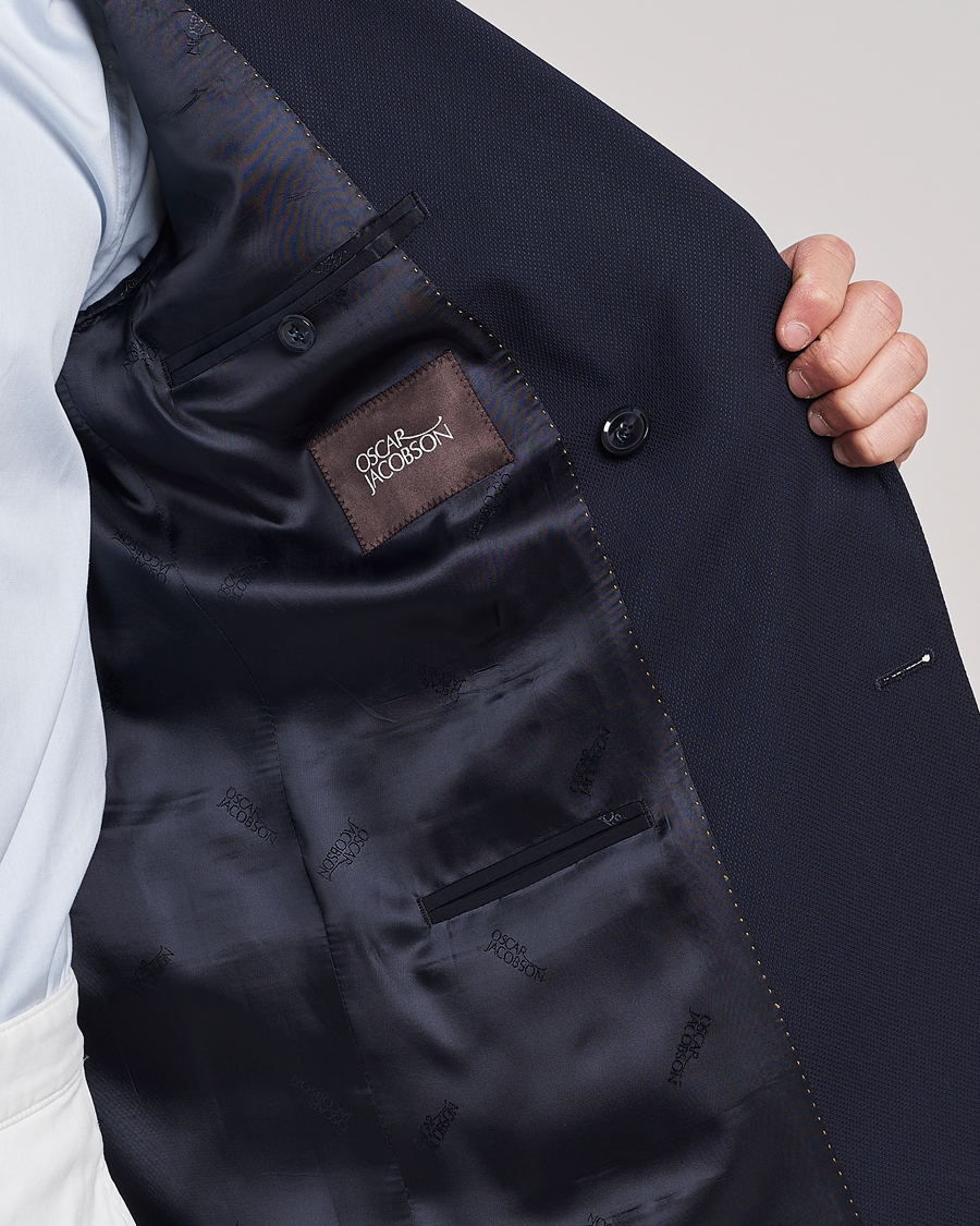 Homme | Blazers | Oscar Jacobson | Farris Double Breasted Club Blazer Navy