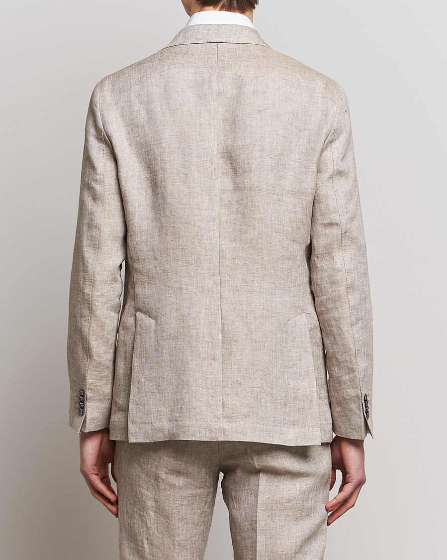 Homme | Blazers | Oscar Jacobson | Ferry Soft Linen Blazer Beige