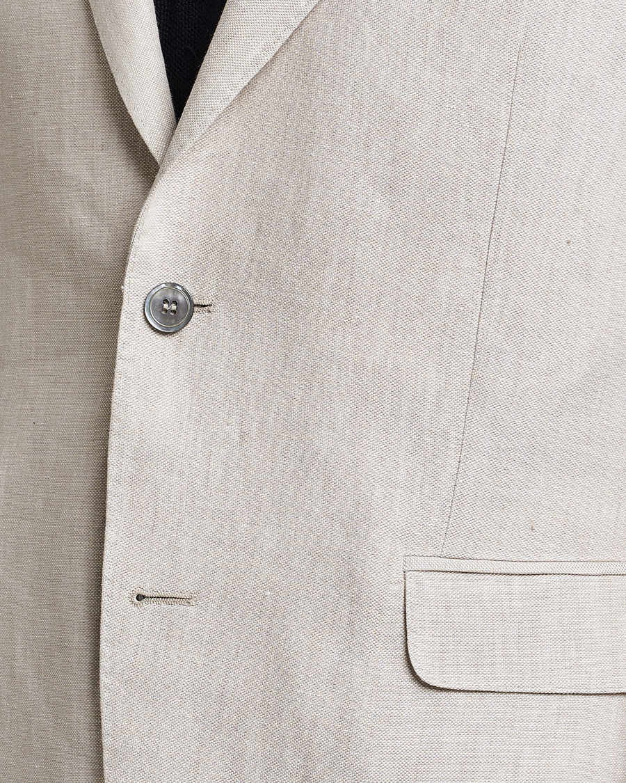 Homme | Blazers | Oscar Jacobson | Ferry Soft Linen Blazer Off White