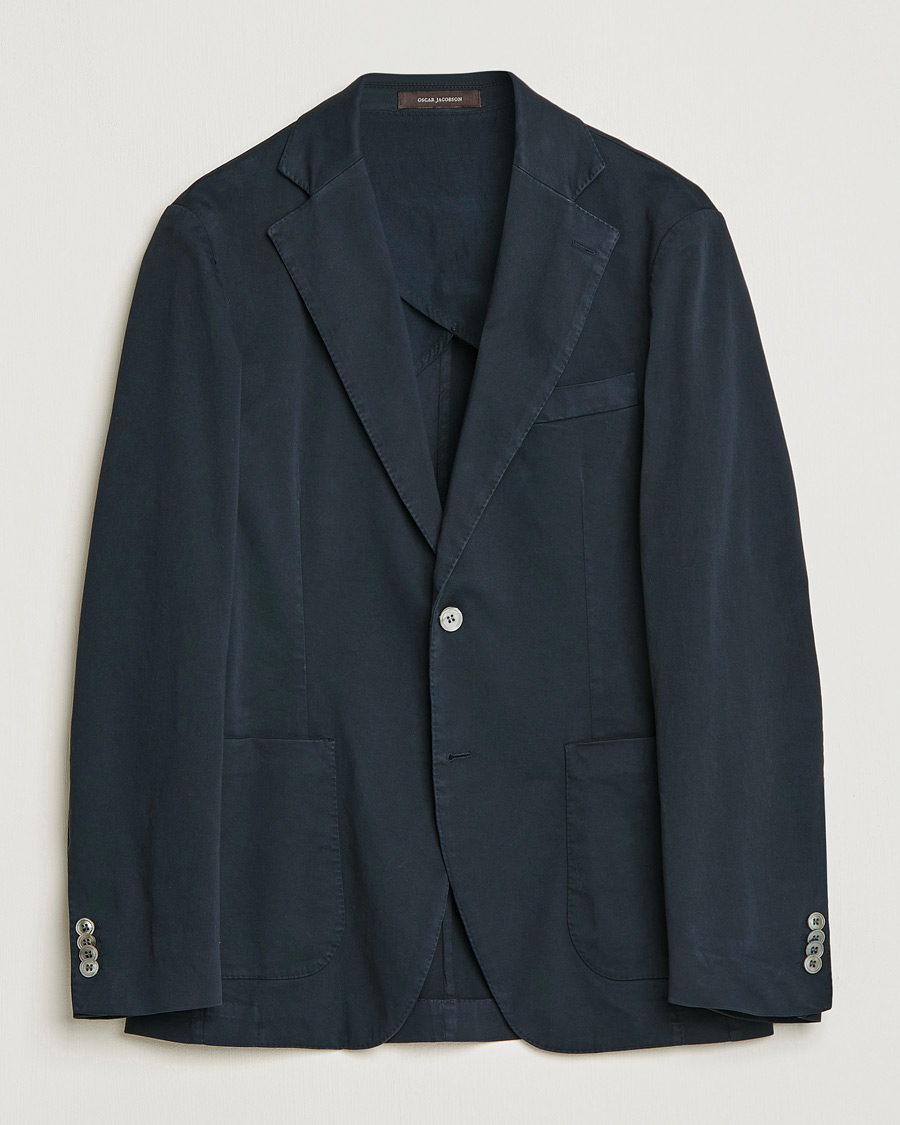 Homme | Blazers | Oscar Jacobson | Egel Cotton Blazer Navy