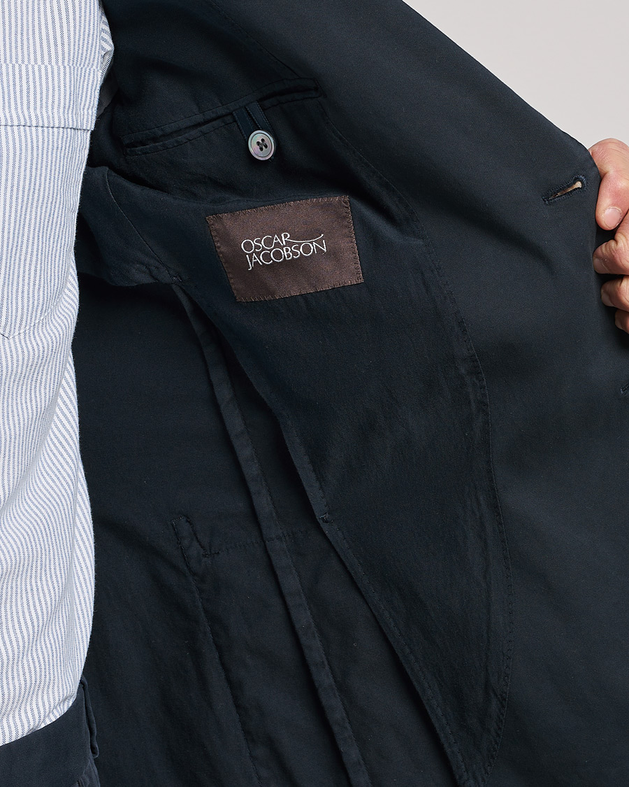 Homme | Blazers | Oscar Jacobson | Egel Cotton Blazer Navy