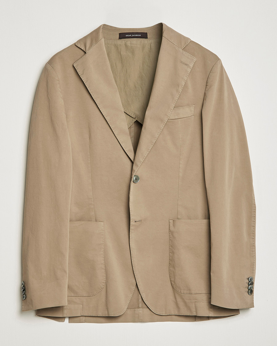Homme | Blazers | Oscar Jacobson | Egel Cotton Blazer Beige