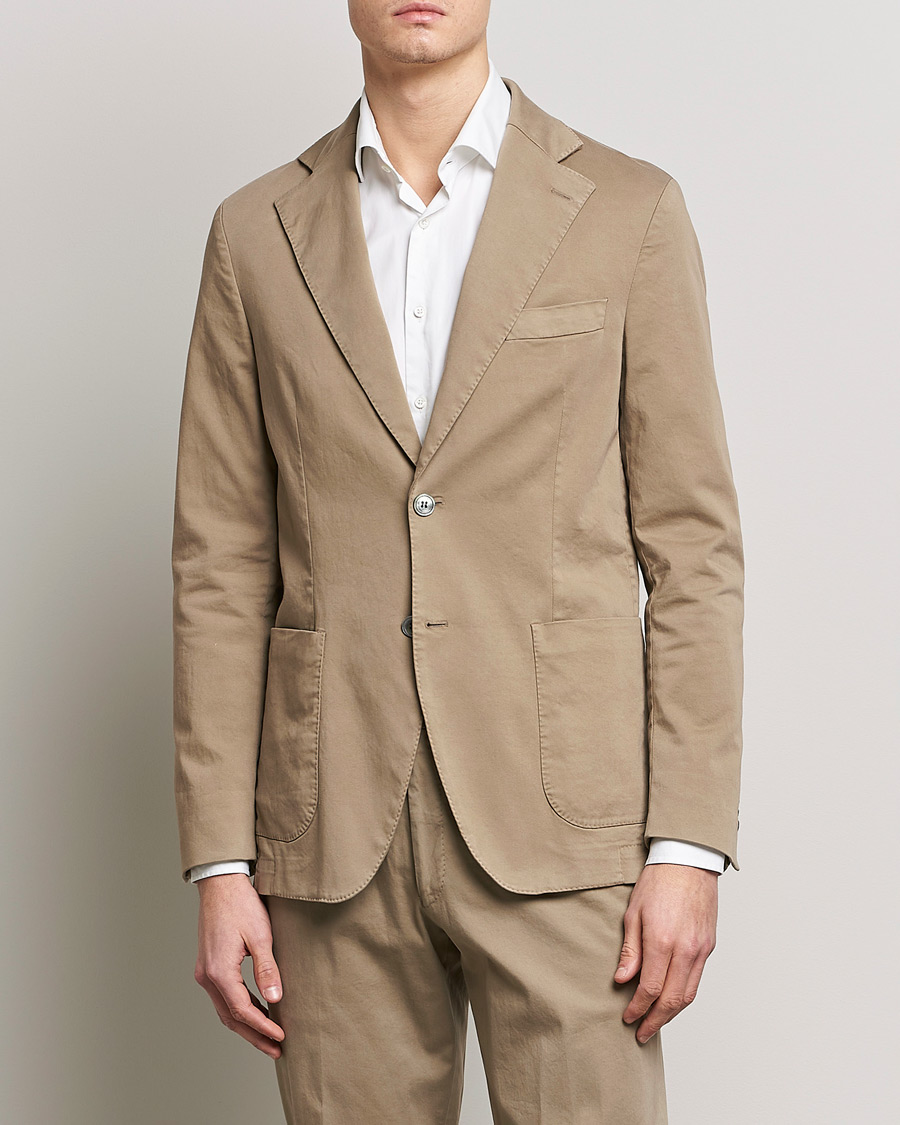 Homme | Blazers | Oscar Jacobson | Egel Cotton Blazer Beige