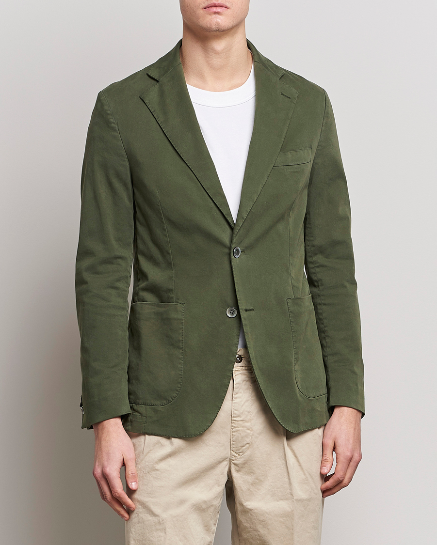 Homme | Blazers | Oscar Jacobson | Egel Cotton Blazer Green