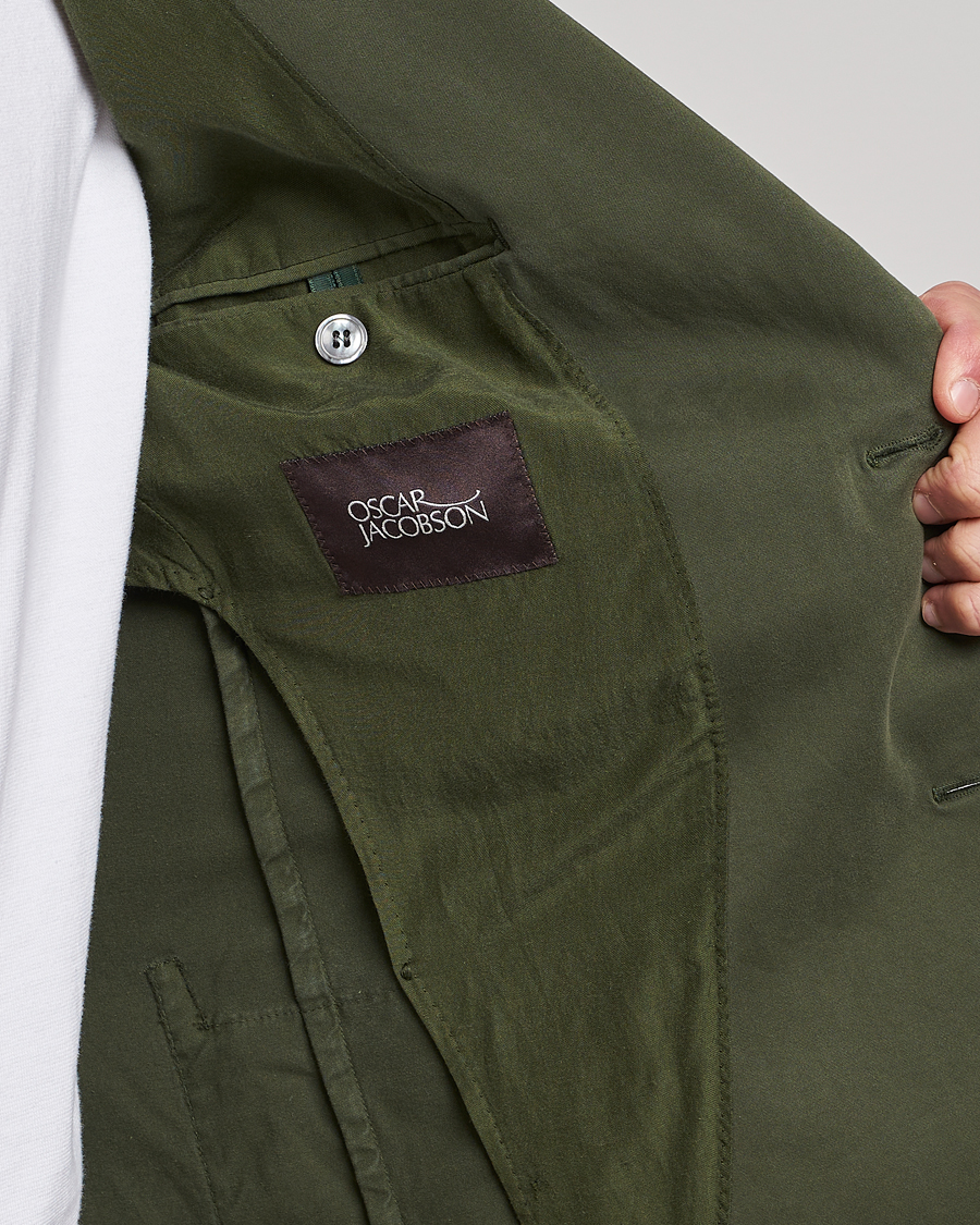 Homme | Blazers | Oscar Jacobson | Egel Cotton Blazer Green