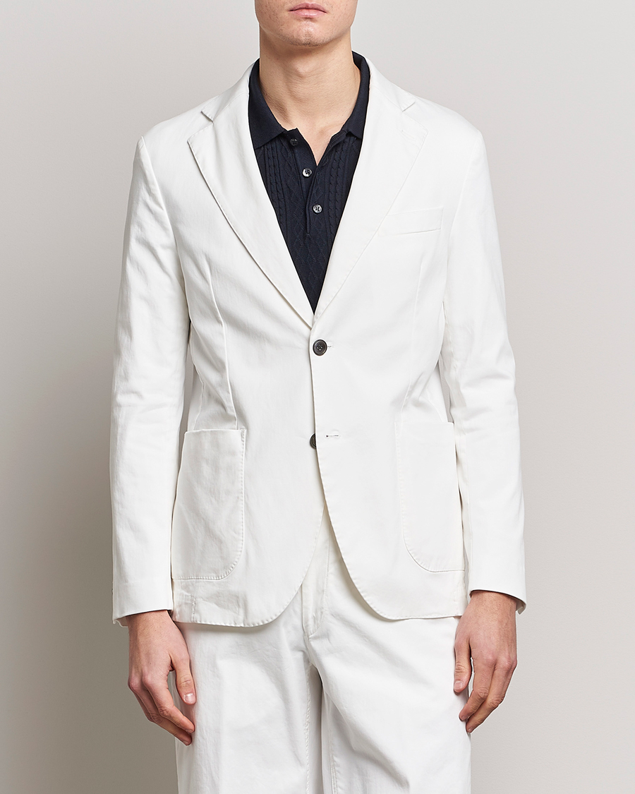 Homme | Blazers | Oscar Jacobson | Egel Cotton Blazer White