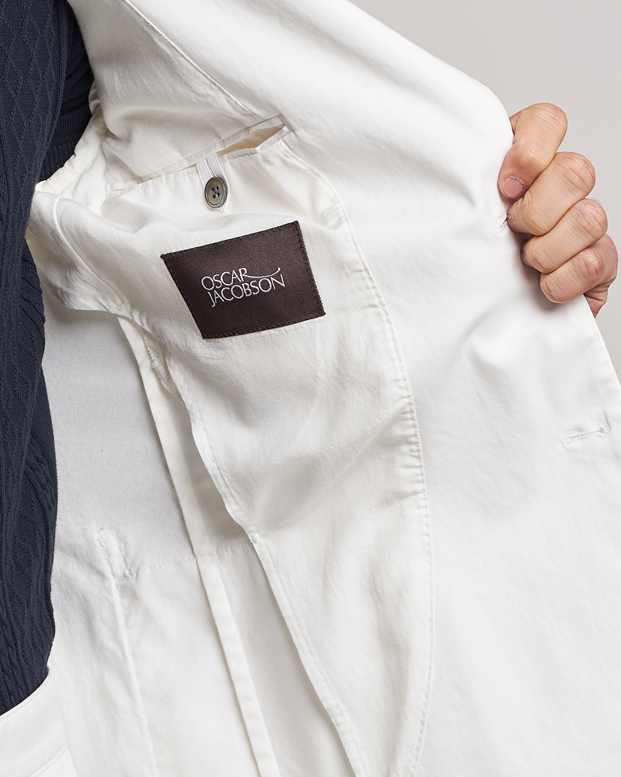 Homme | Blazers | Oscar Jacobson | Egel Cotton Blazer White