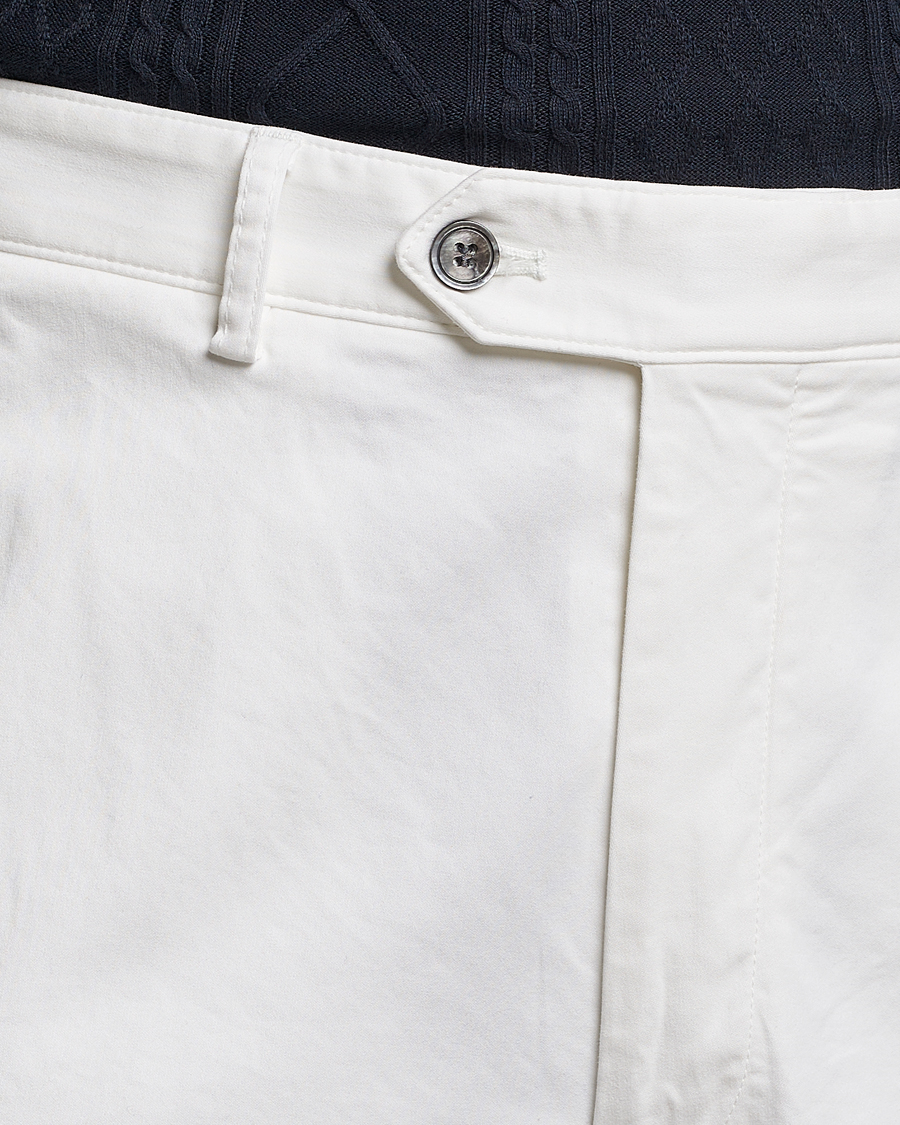 Homme | Pantalons | Oscar Jacobson | Tanker Pleat Cotton Trousers Off White