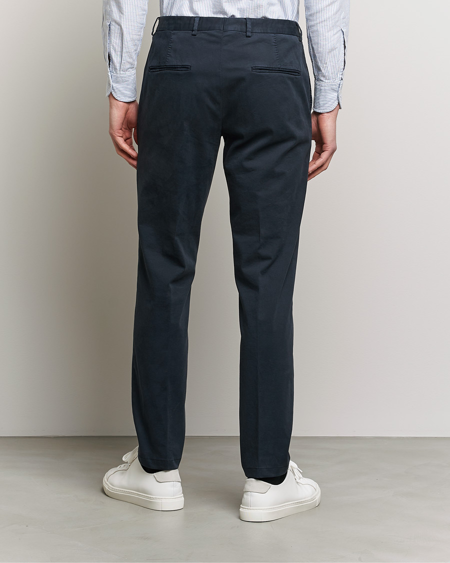 Homme | Pantalons | Oscar Jacobson | Denz Casual Cotton Trousers Navy