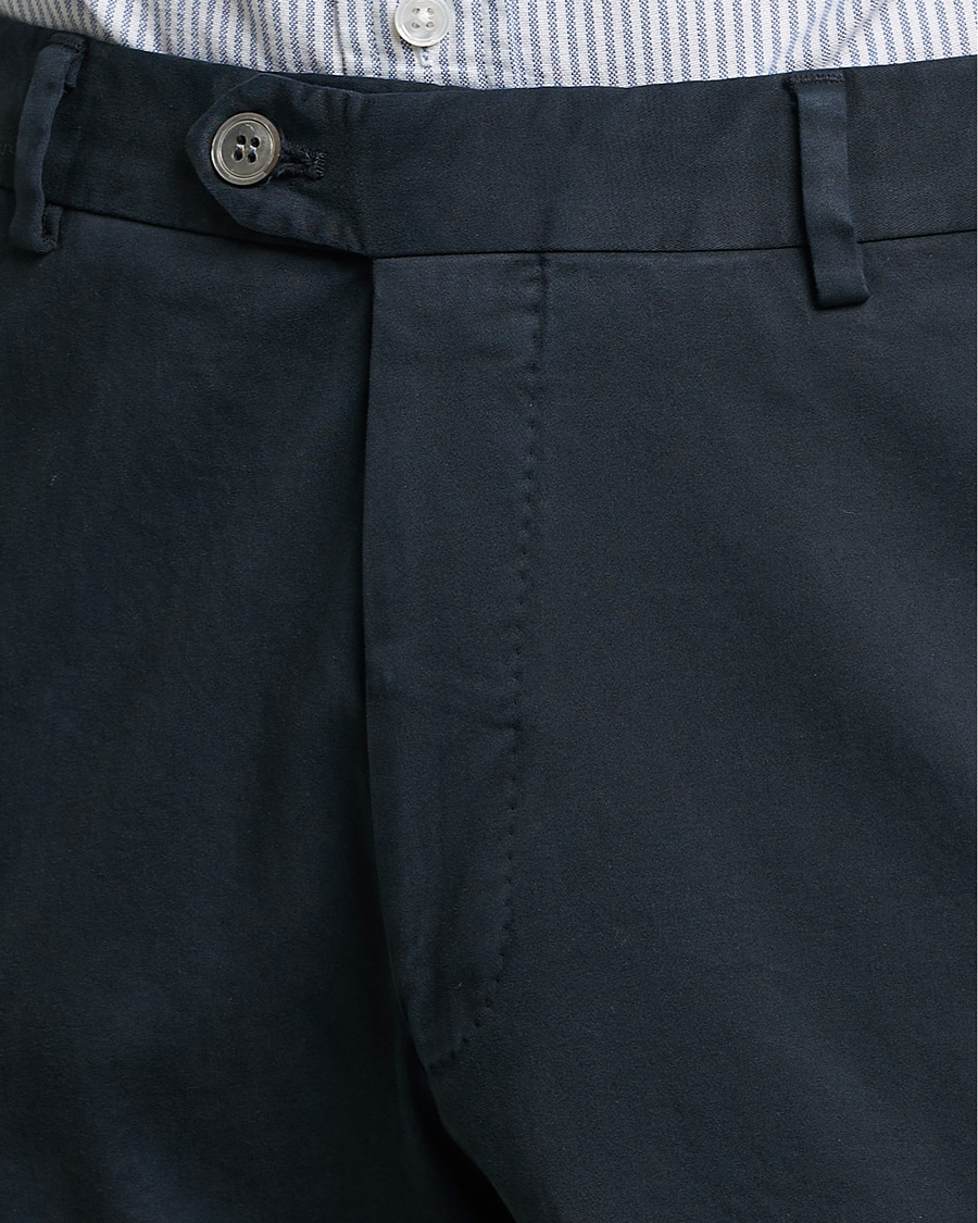 Homme | Pantalons | Oscar Jacobson | Denz Casual Cotton Trousers Navy