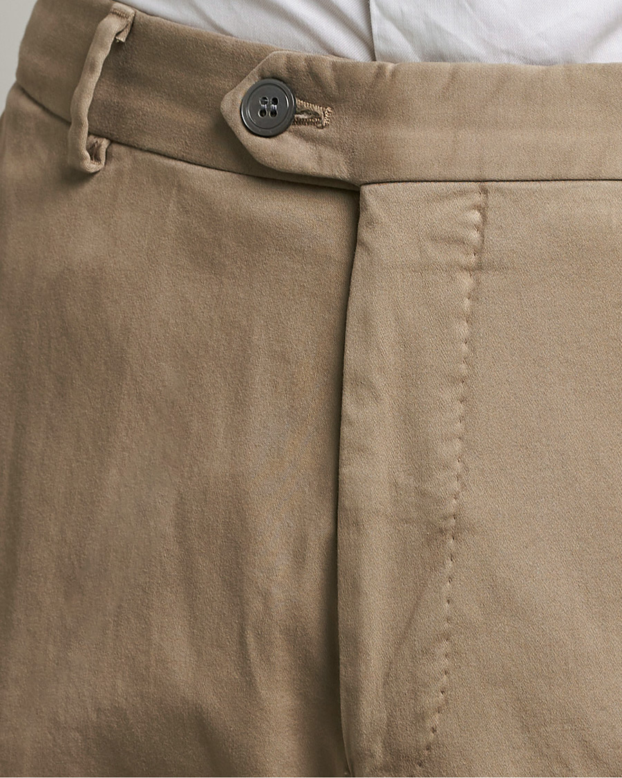 Homme | Pantalons | Oscar Jacobson | Denz Casual Cotton Trousers Beige