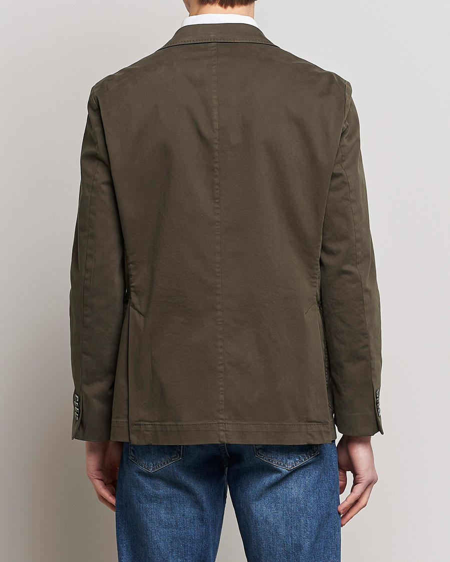 Homme | Blazers | Oscar Jacobson | Friso Cotton Safari Blazer Dark Green