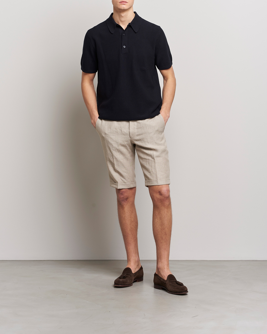 Homme | Shorts | Oscar Jacobson | Declan Linen Shorts Beige