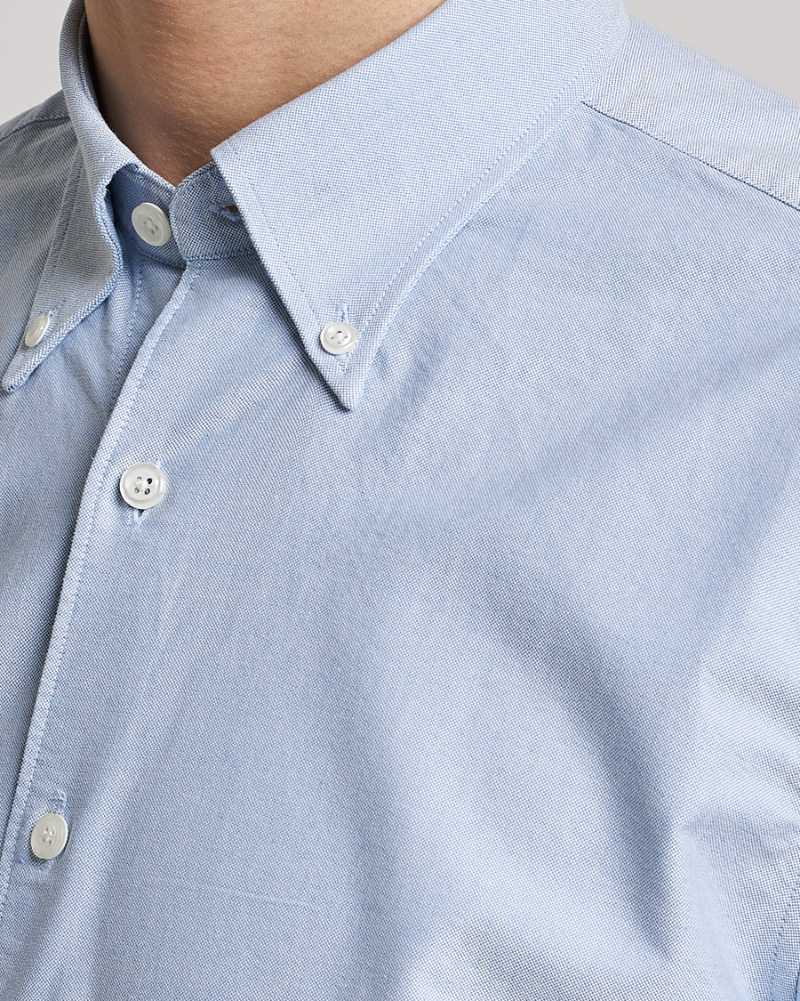 Homme | Chemises | Oscar Jacobson | Regular Fit Button Down Oxford Shirt Light Blue