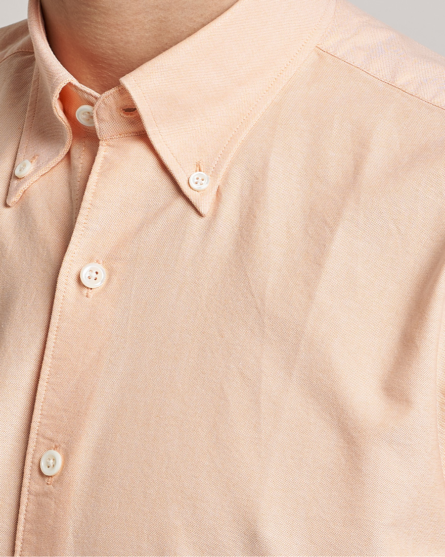 Homme | Chemises | Oscar Jacobson | Regular Fit Button Down Oxford Shirt Orange