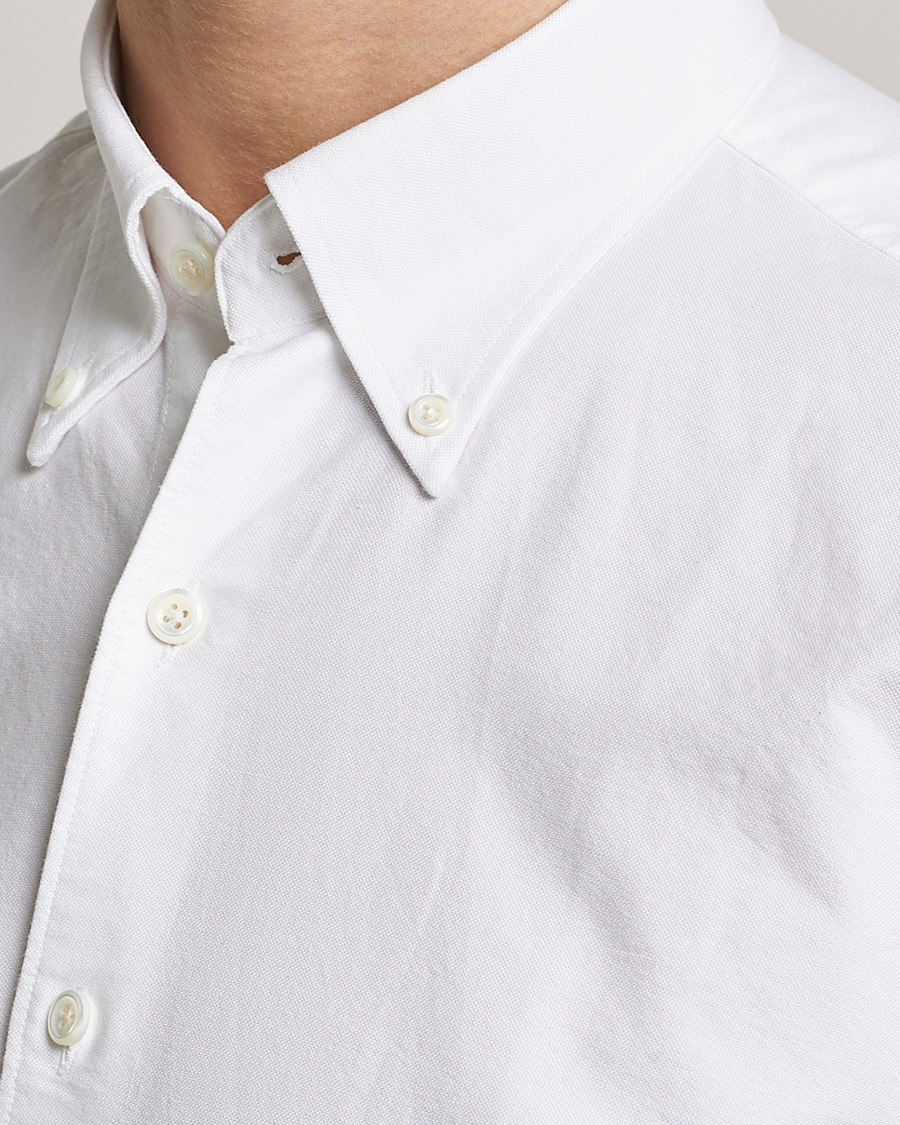 Homme | Chemises | Oscar Jacobson | Regular Fit Button Down Oxford Shirt White