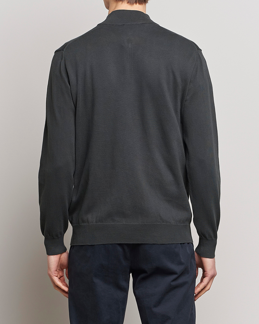 Homme | Pulls Et Tricots | Oscar Jacobson | Pat Cotton Half Zip Green