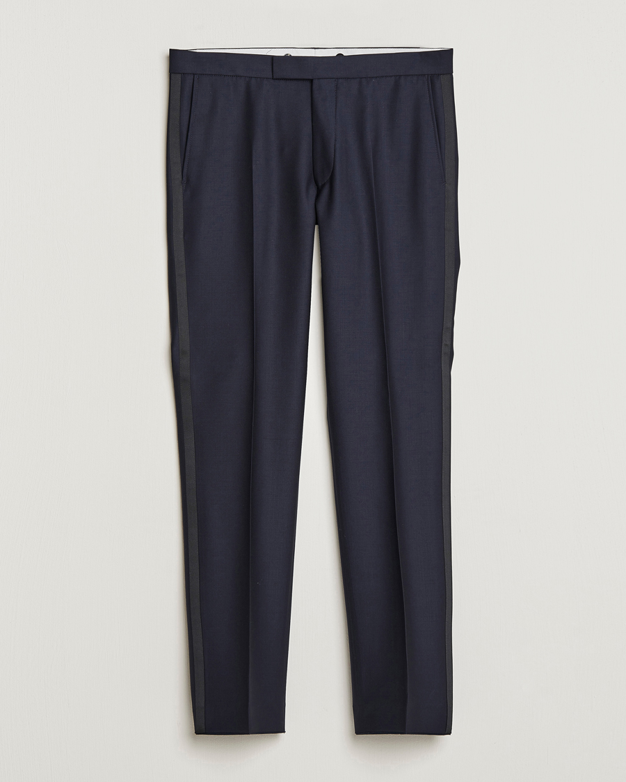 Homme | Pantalons | Oscar Jacobson | Denz Tuxedo Trousers Navy