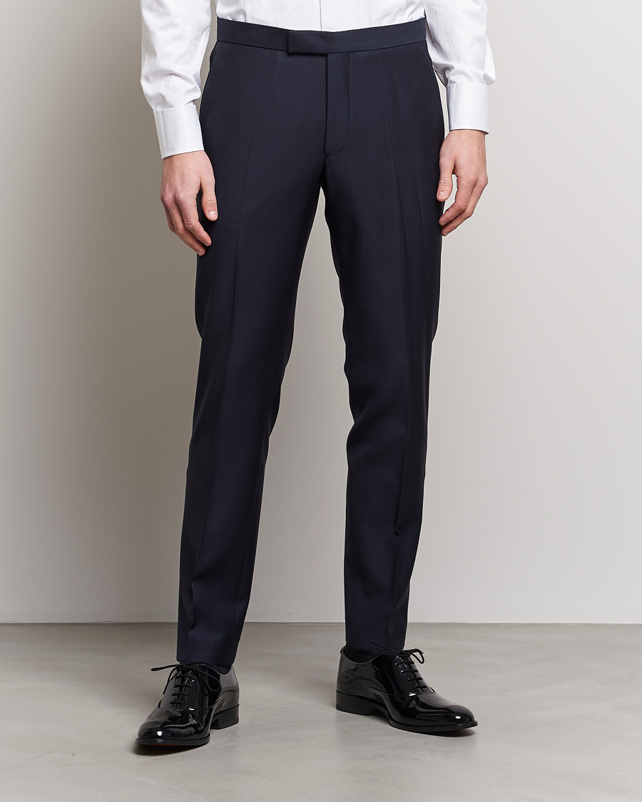 Homme | Pantalons | Oscar Jacobson | Denz Tuxedo Trousers Navy