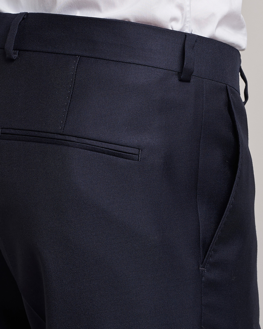 Homme | Costumes | Oscar Jacobson | Ego Loro Piana Zelander Merino Wool Suit Navy