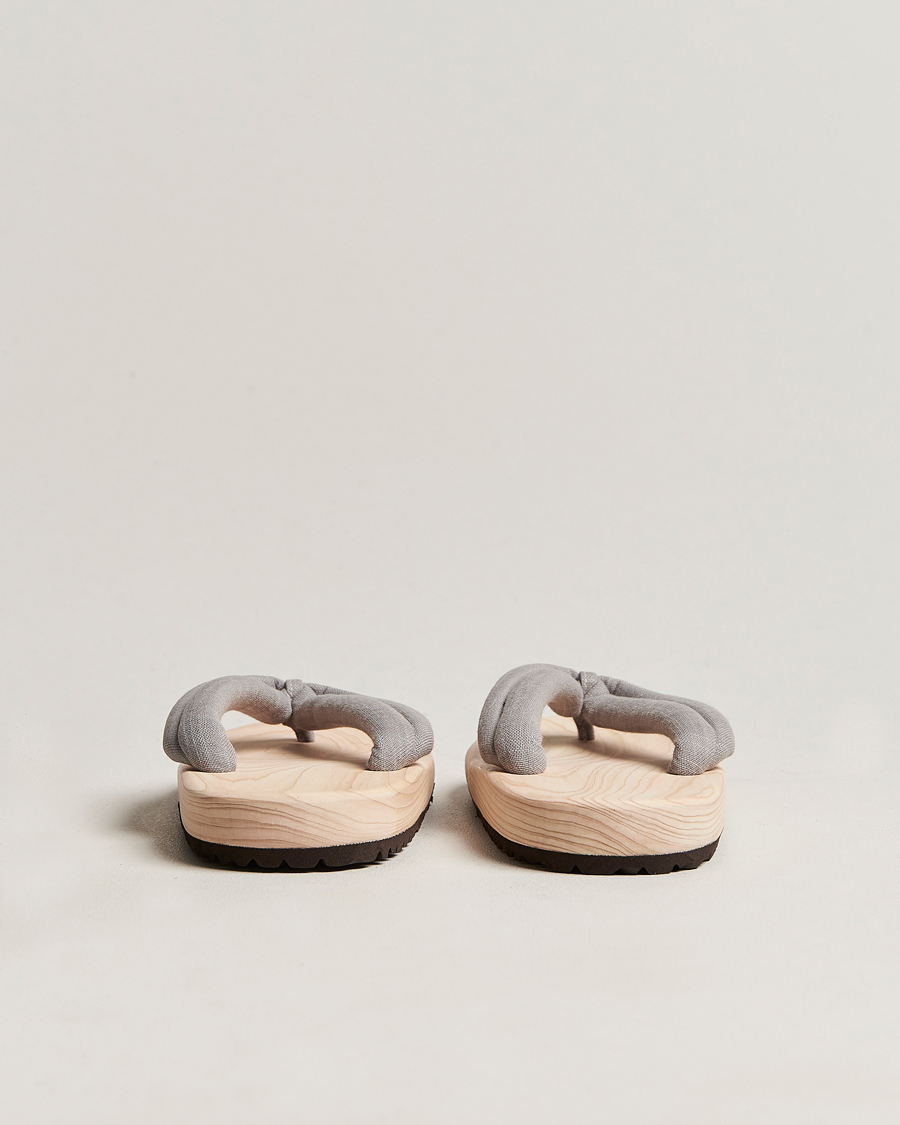 Homme | Sandales Et Mules | Beams Japan | Wooden Geta Sandals Light Grey