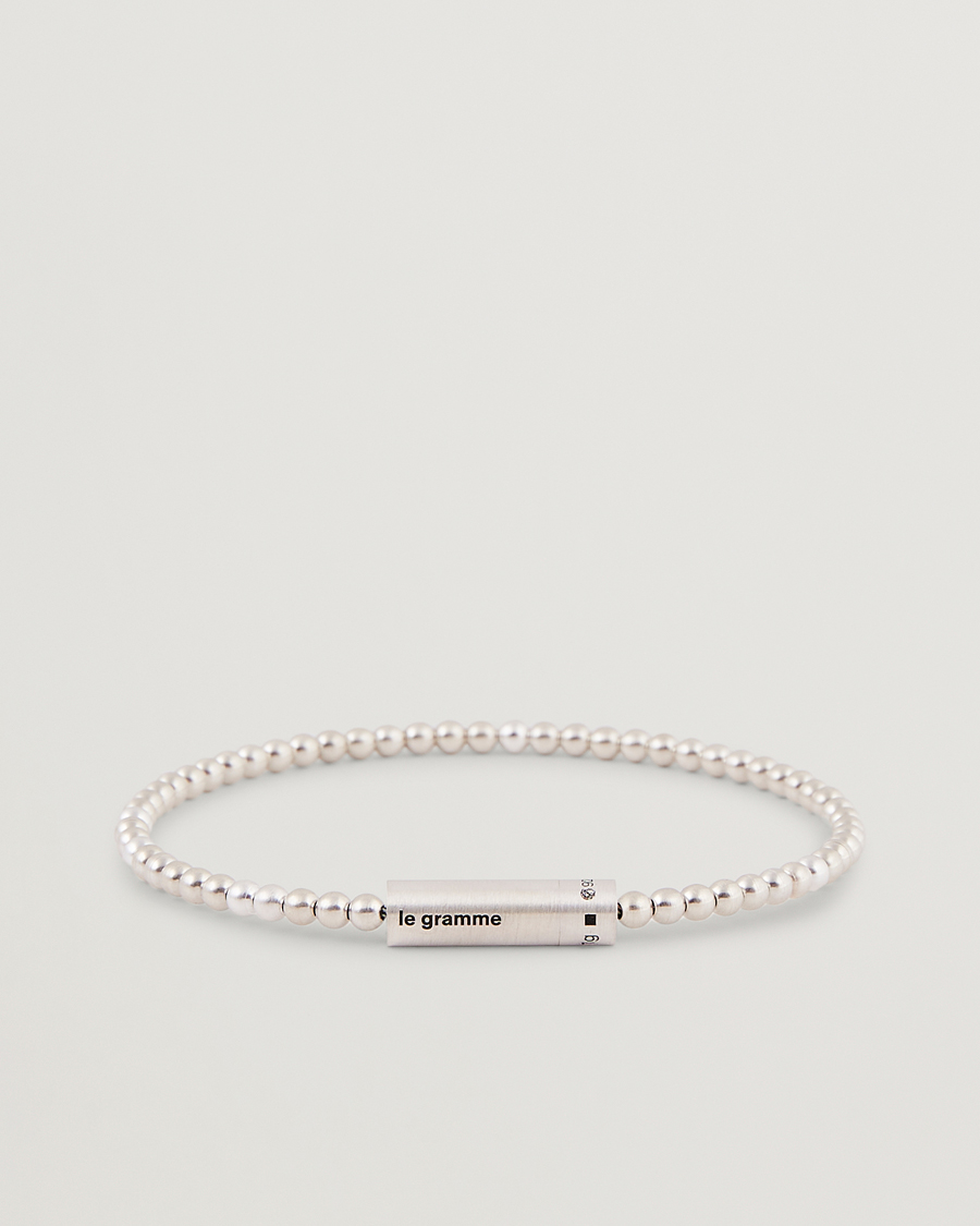Homme | LE GRAMME Beads Bracelet Brushed Sterling Silver 11g | LE GRAMME | Beads Bracelet Brushed Sterling Silver 11g