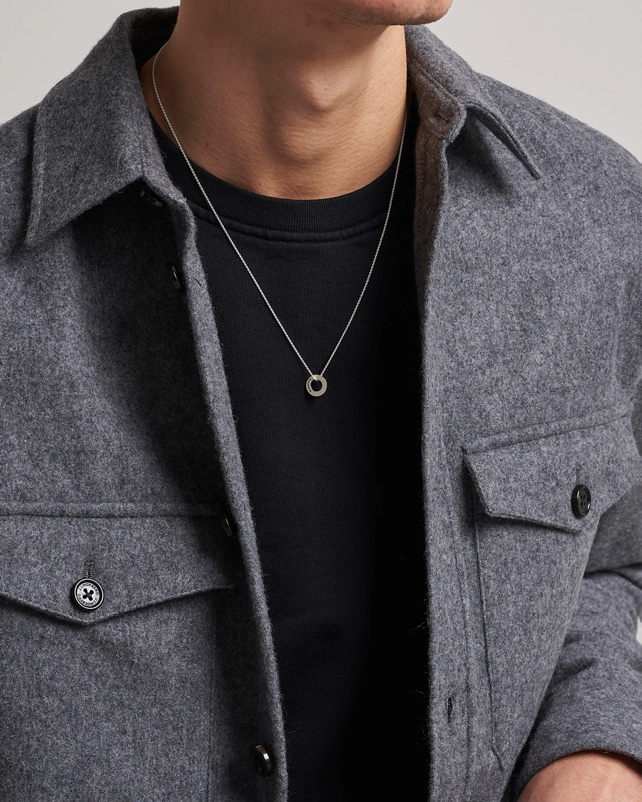 Homme | Accessoires | LE GRAMME | Circle Necklace Le 1.1 Sterling Silver