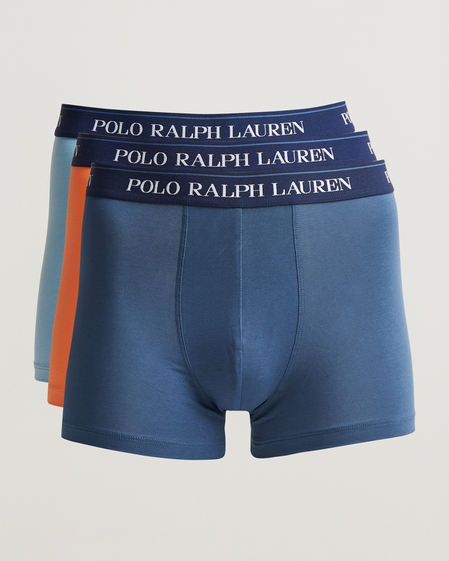 Homme | Sous-Vêtements Et Chaussettes | Polo Ralph Lauren | 3-Pack Trunk Blue/Orange/Steel Blue