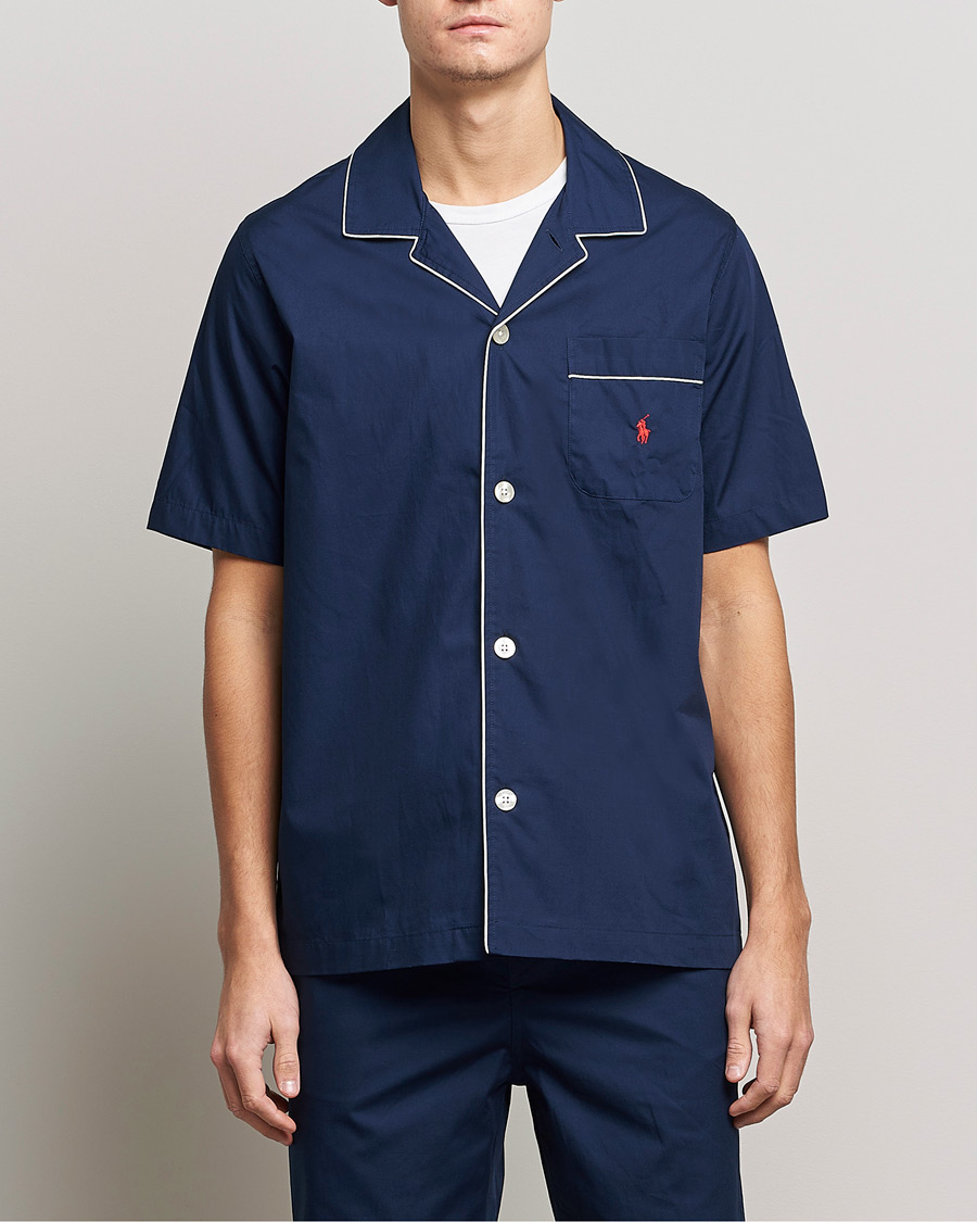Homme | Pyjamas | Polo Ralph Lauren | Cotton Short Pyajama Set Solid Navy