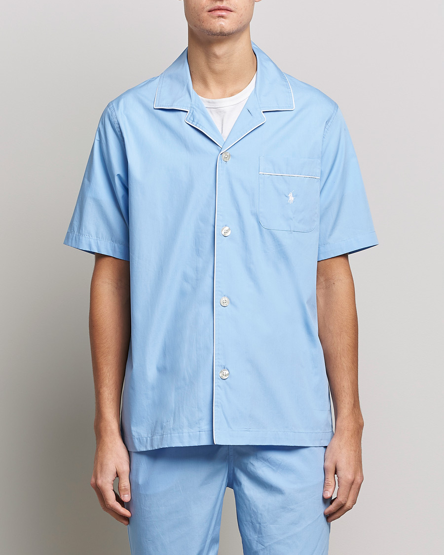 Homme | Peignoirs Et Pyjamas | Polo Ralph Lauren | Cotton Short Pyajama Set Solid Austin Blue