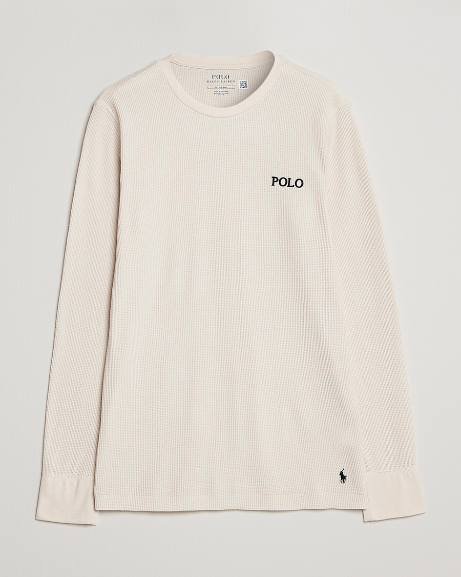 Homme | T-shirts | Polo Ralph Lauren | Waffle Long Sleeve Crew Neck Guide Cream
