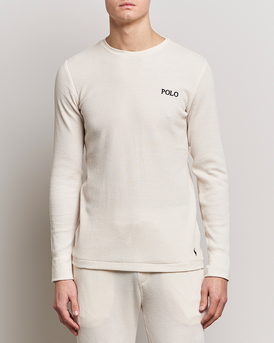 Homme | T-shirts | Polo Ralph Lauren | Waffle Long Sleeve Crew Neck Guide Cream