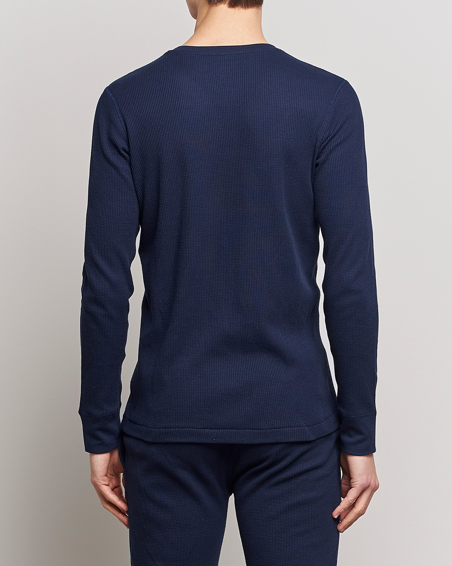 Homme | T-shirts | Polo Ralph Lauren | Waffle Long Sleeve Crew Neck Cruise Navy