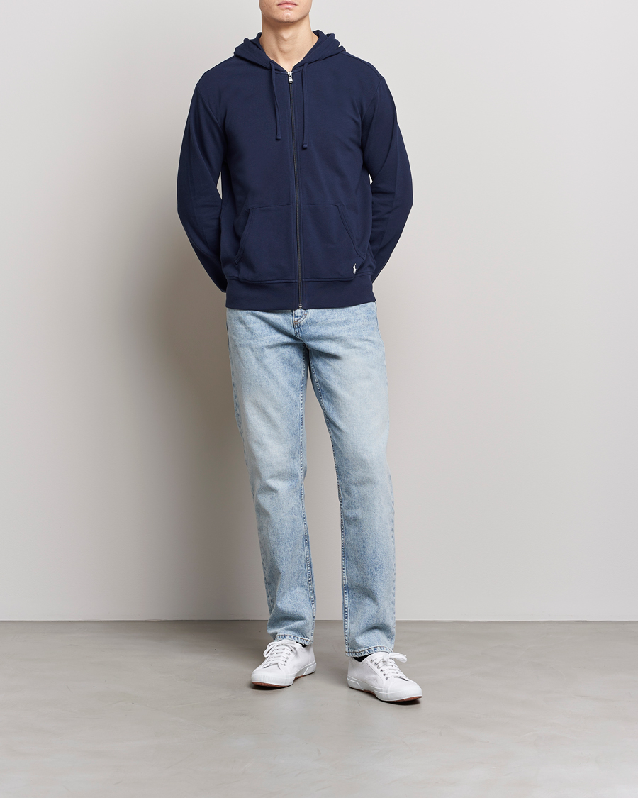 Homme | Pulls Et Tricots | Polo Ralph Lauren | Cotton Jersey Long Sleeve Hoodie Cruise Navy
