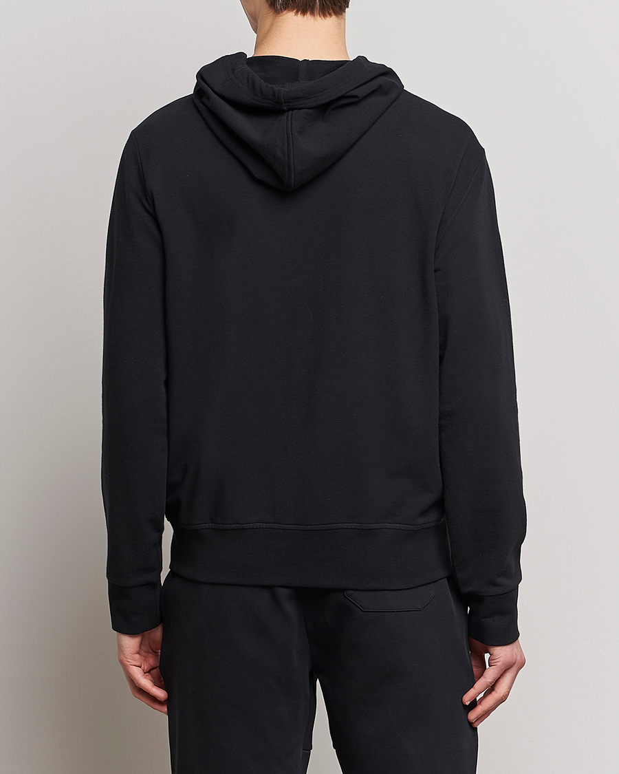 Homme | Pulls Et Tricots | Polo Ralph Lauren | Cotton Jersey Long Sleeve Hoodie Polo Black