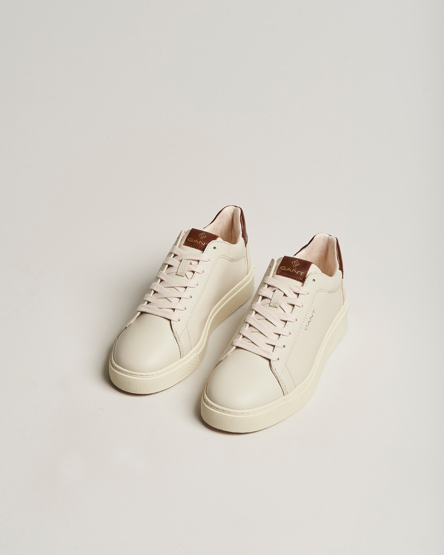 Homme | GANT Mc Julien Leather Sneaker Light Beige/Cognac | GANT | Mc Julien Leather Sneaker Light Beige/Cognac