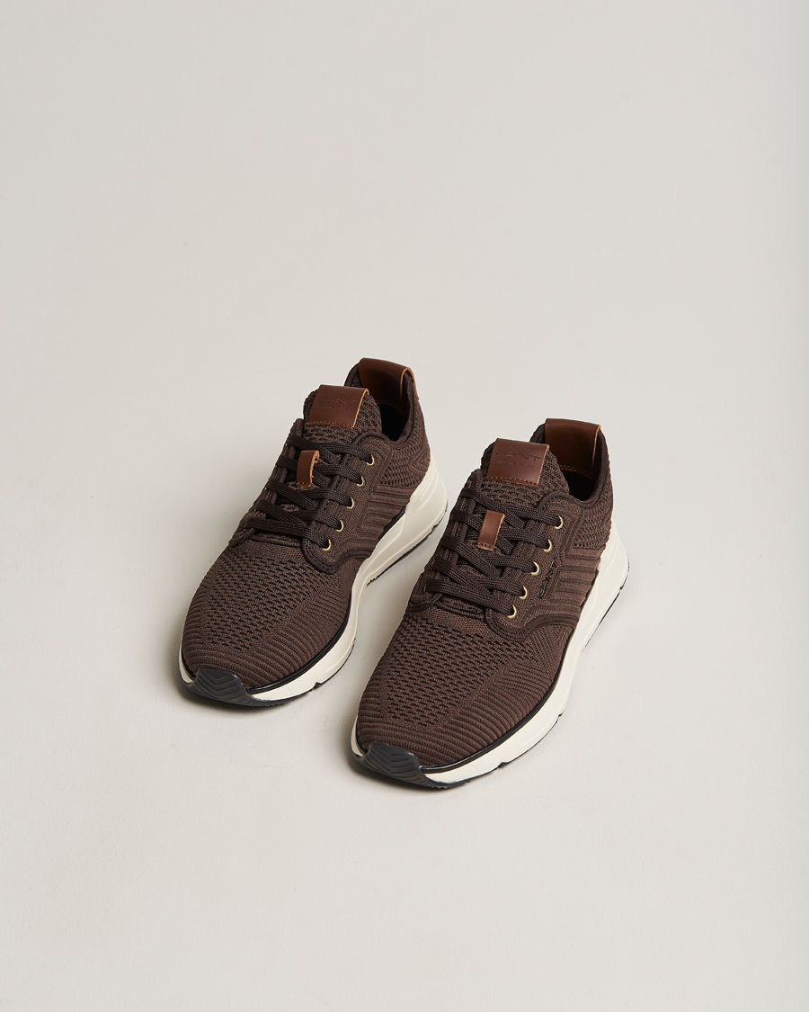 Homme | GANT Beeker Mesh Sneaker Dark Brown | GANT | Beeker Mesh Sneaker Dark Brown
