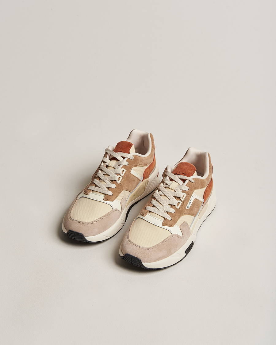 Homme | GANT Carst Running Sneaker Beige/Earth | GANT | Carst Running Sneaker Beige/Earth