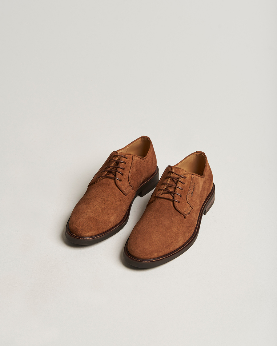 Homme | GANT St Akron Suede Derby Cognac | GANT | St Akron Suede Derby Cognac