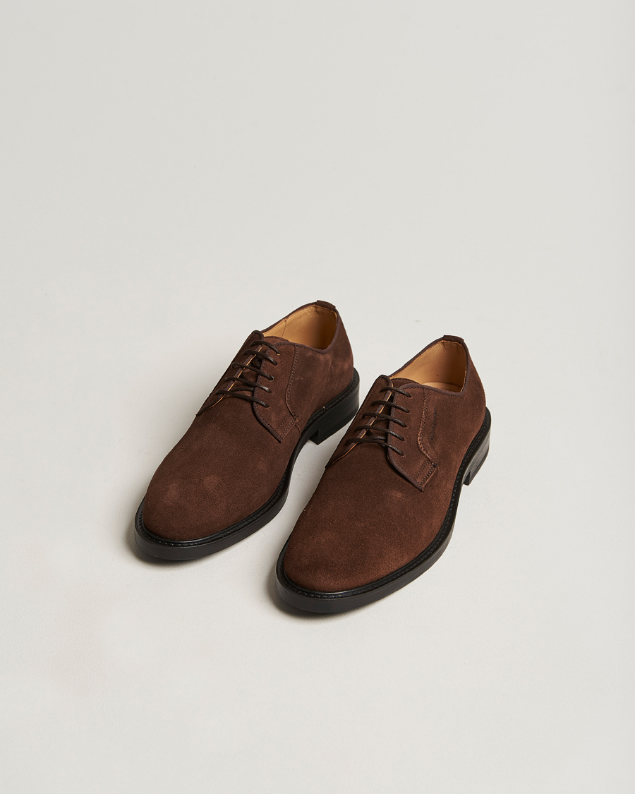 Homme | GANT St Akron Suede Derby Dark Brown | GANT | St Akron Suede Derby Dark Brown
