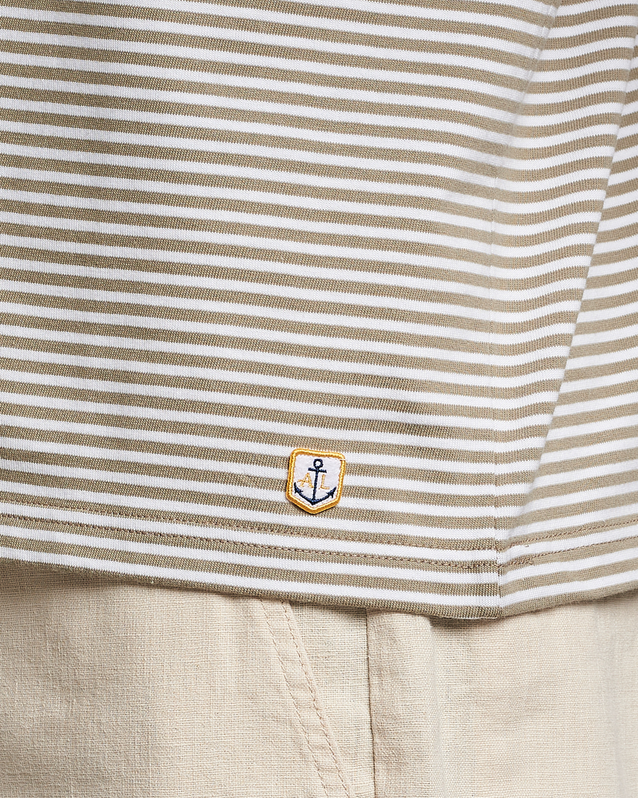 Homme | T-shirts | Armor-lux | Héritage Stripe T-Shirt Blanc/Argile