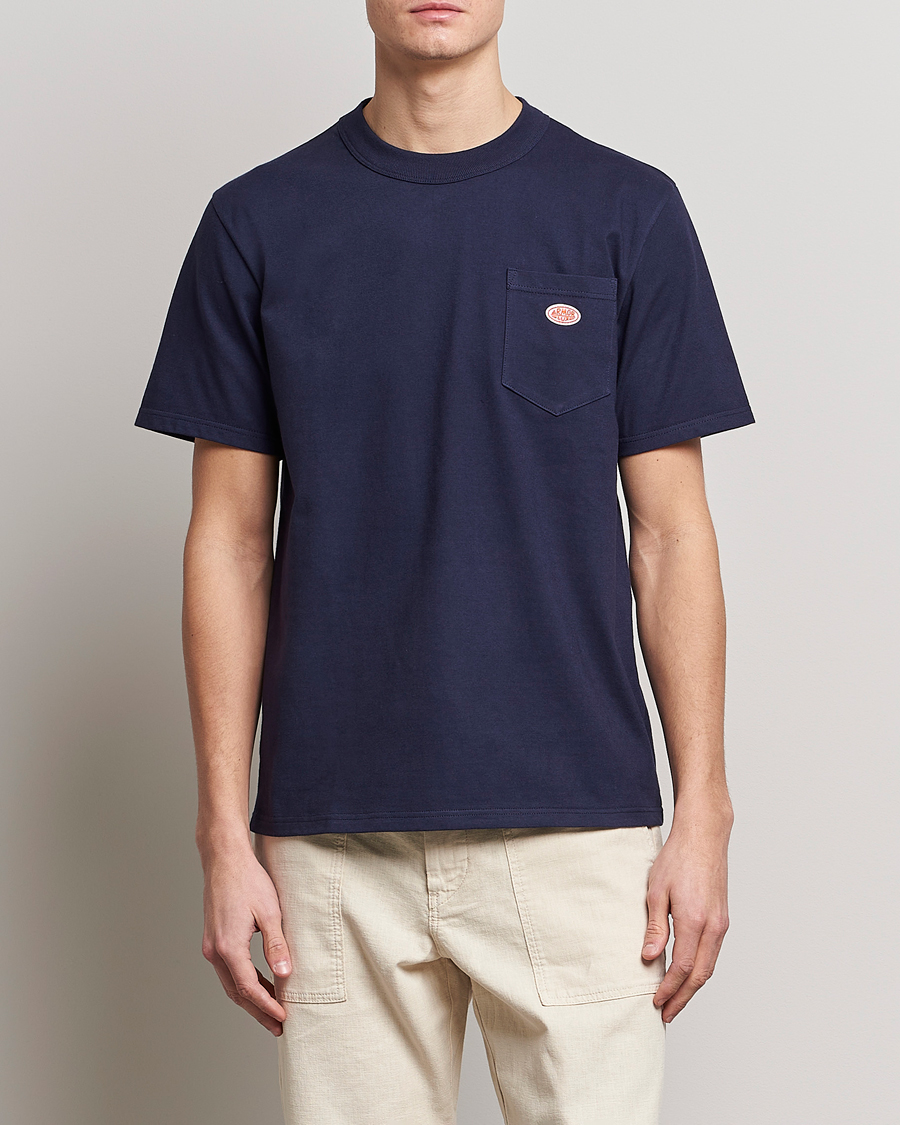 Homme | T-shirts | Armor-lux | Callac Pocket T-Shirt Navy