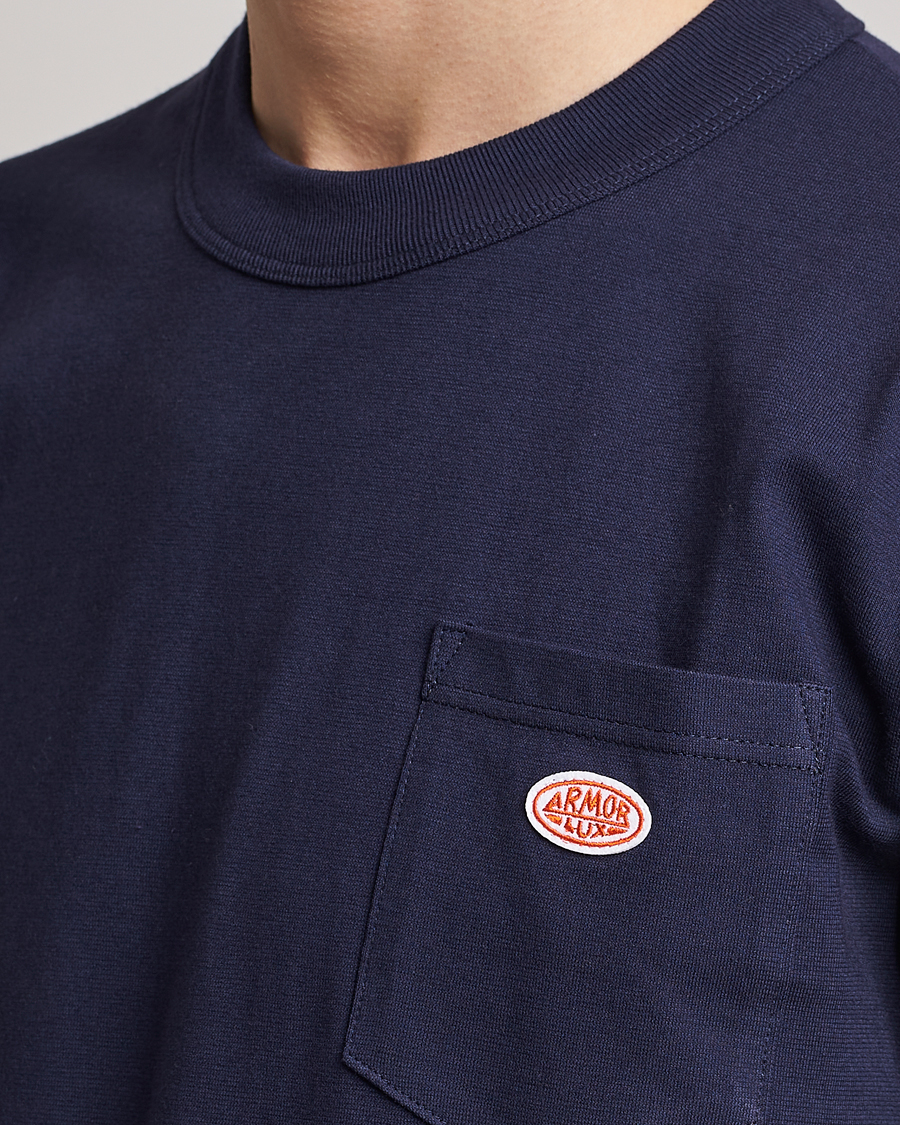 Homme | T-shirts | Armor-lux | Callac Pocket T-Shirt Navy