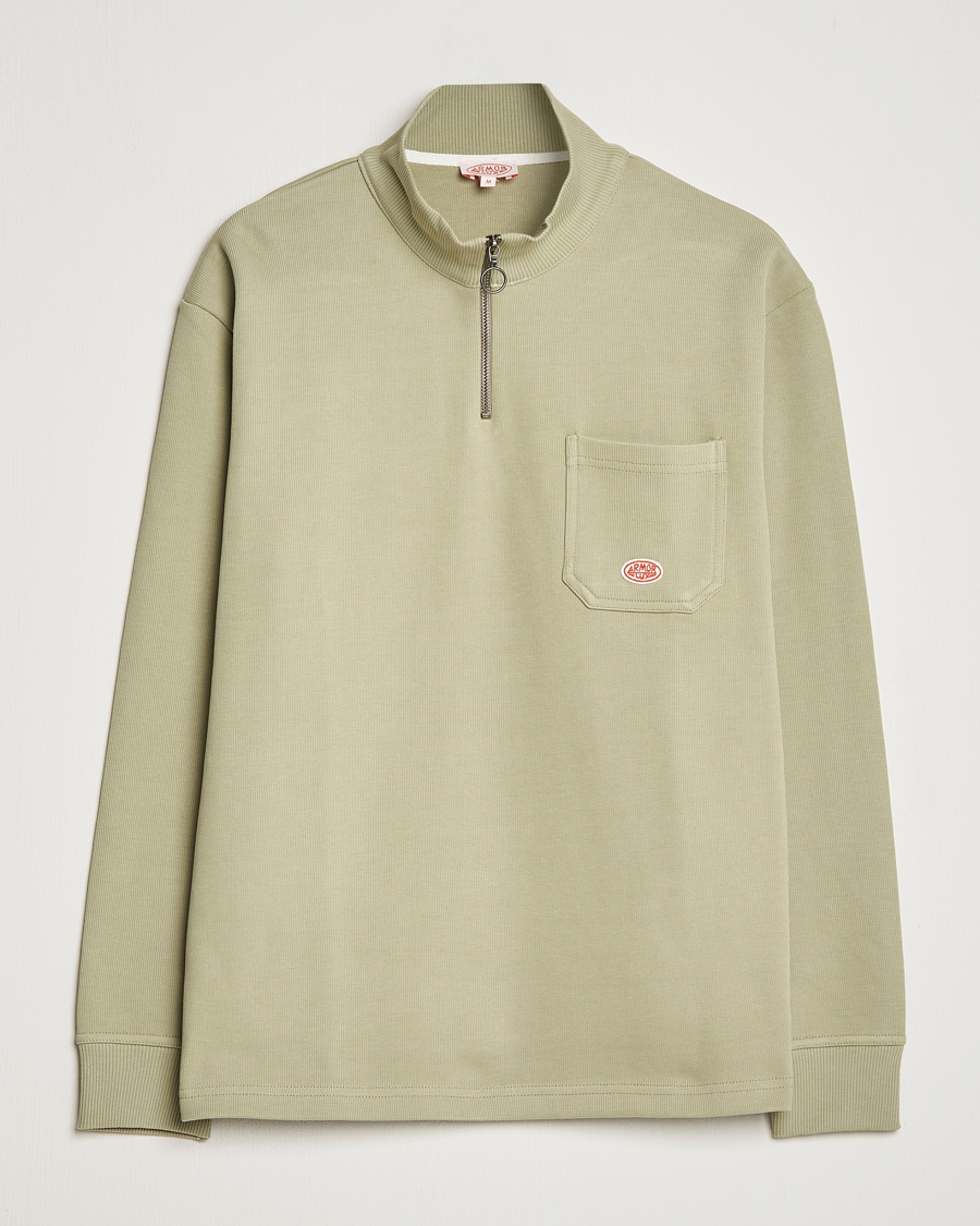 Homme | Pulls Et Tricots | Armor-lux | Camionneur Cotton Half Zip Sweater Argile