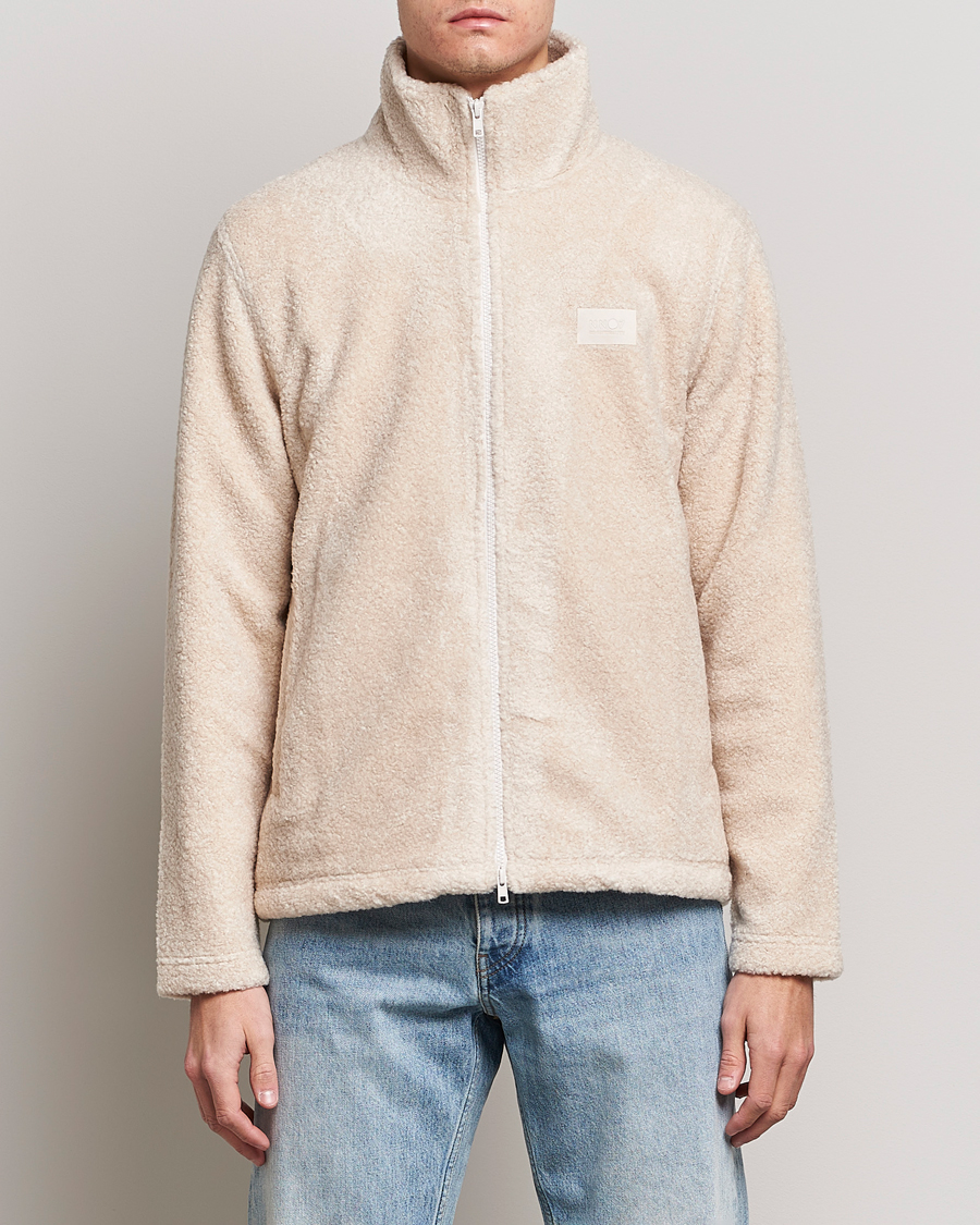 Homme | Pulls Et Tricots | NN07 | Nil Pile Full Zip Jacket Ecru
