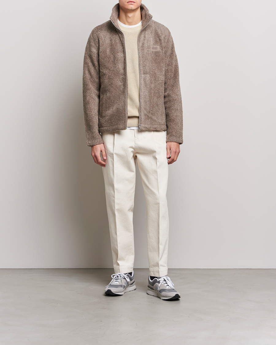 Homme | Pulls Et Tricots | NN07 | Nil Pile Full Zip Jacket Iron