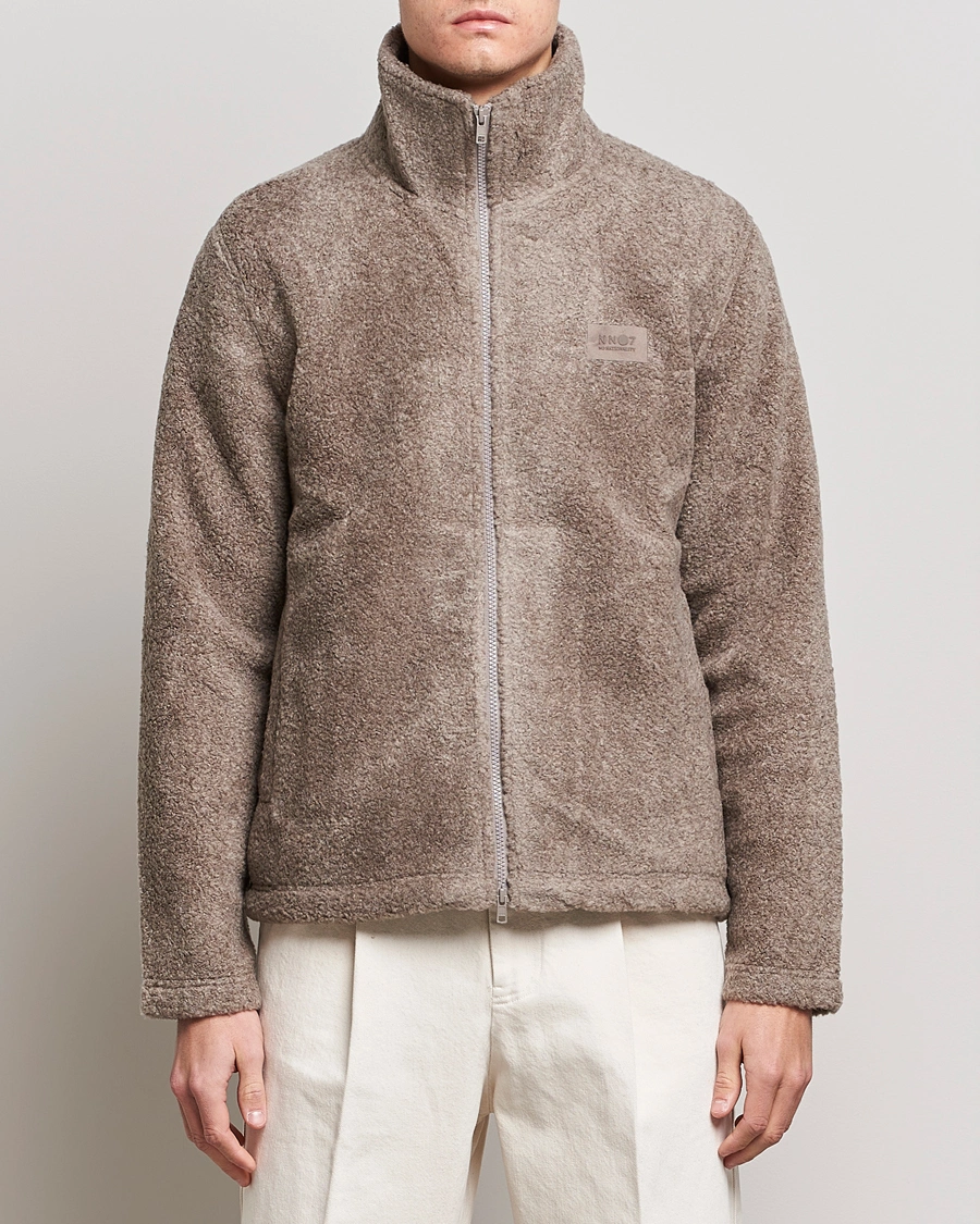 Homme | Pulls Et Tricots | NN07 | Nil Pile Full Zip Jacket Iron